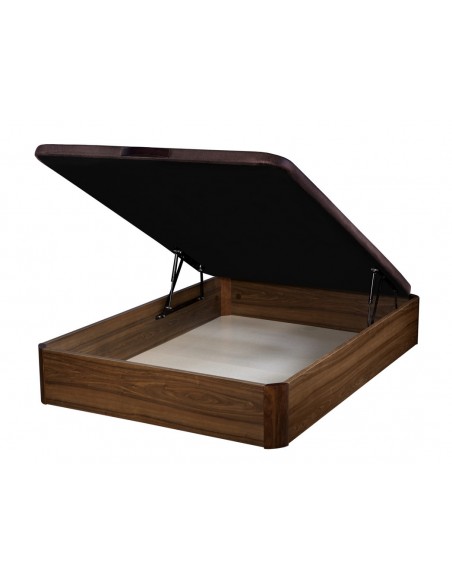 Pack: Canapé Abatible madera + colchón Pronature + almohada - 105x190 cm NOGAL Montaje Gratuito