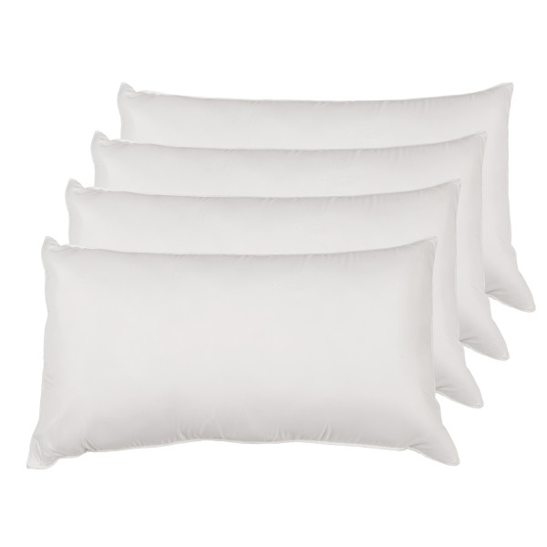 Pack de 4 Almohadas fibras siliconadas calidad Hotel 70 cm