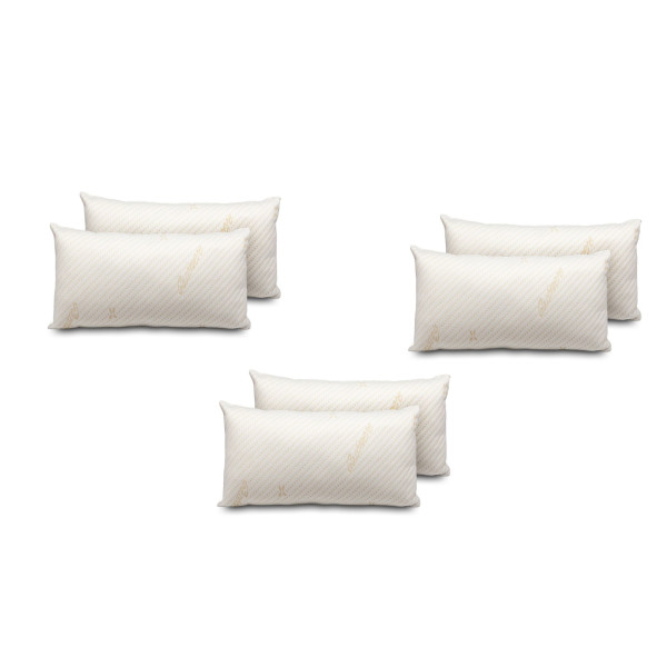 Pack 6 Almohadas Viscocopos Cashmere 70cm